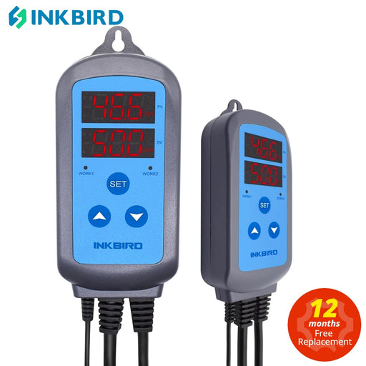 INKBIRD IHC-200 Pre-wired Digital Dural Stage Humidity Controller, Dehumidification Humidifaction Control for Humidifier and Fan