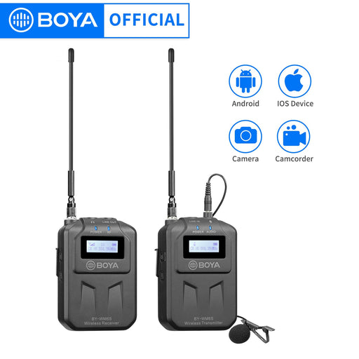 BOYA BY-WM6S Omnidirectiona Wireless Lavalier Lapel Microphone for Camera Smartphone iphone PC Live Streaming Short Video