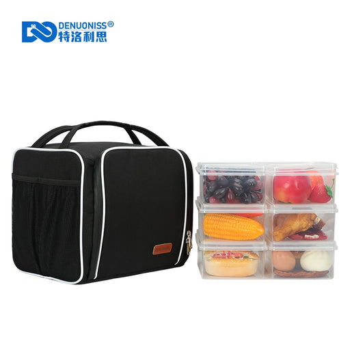 DENUONISS Thermal Lunch Bag Gym Dedicated Protable Refrigerator Coolers Fridge Snack Bag Large Isothermal Picnic Bags For Food