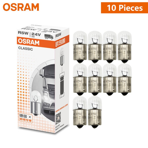 OSRAM 24V R5W 5W Truck Standard Interior Light License Plate Lamps Original Auto Turn Signal Bulbs 5627 Wholesale (10pcs) Default Title
