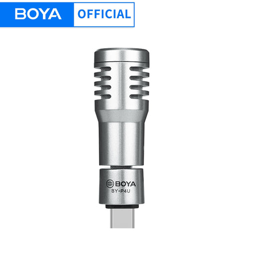 BOYA BY-P4U Omnidirectional Condenser Plug and Play Microphone Type-C Mini Mic for Android Smartphone Tablets Vlog Broadcast