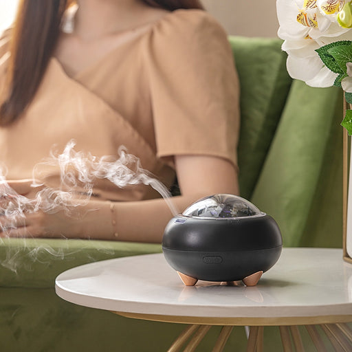 220ml Cool Mist Maker Air Humidifier Aroma Essential Oil Diffuser With 7 Colour Changing LED Lights For Office Home Gift