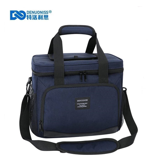 DENUONISS 12L/16L Insulated Thermal Cooler Lunch Box Bag For Work Picnic Bag Car Bolsa Refrigerator Portable Shoulder Bag