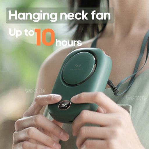 Portable Lazy Hanging Neck Fan Mini Cooling Fans Bladeless USB Rechargeable Sports Cooling Fan For Outdoor Sports Travel