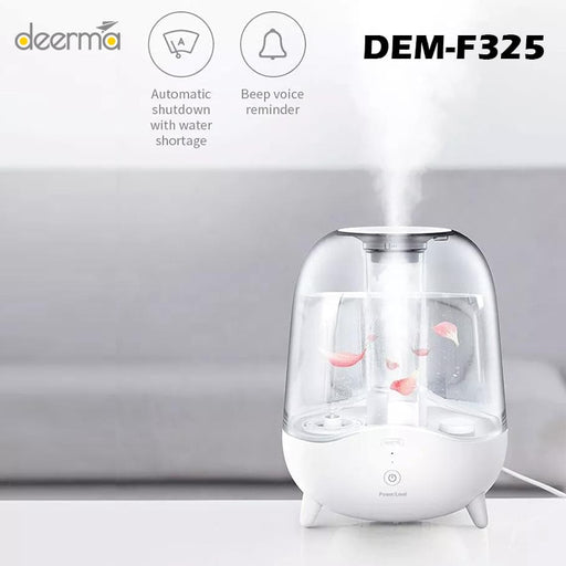 Deerma F323 5L Ultrasonic Air Humidifier With 12h Timing F325 F327 360m/h Silent Mist Sprayer Home Perfume Humidifier F325 China EU