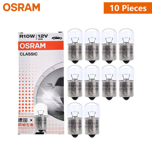 OSRAM Original R10W 5008 Car Rear Lamp OEM Auto Signal Bulb Standard Interior License Plate Light 10W 12V Wholesale 10pcs Default Title