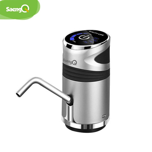 saengQ Water Dispenser automatic Mini Barreled Water Electric Pump USB Charge Portable Water Dispenser Drink Dispenser 116silvery China