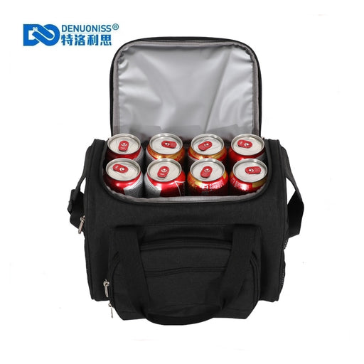 DENUONISS new insulation bag can put 12 cans of Coke 6L lunch bag to work outdoor thermostat bag mini cooler bag
