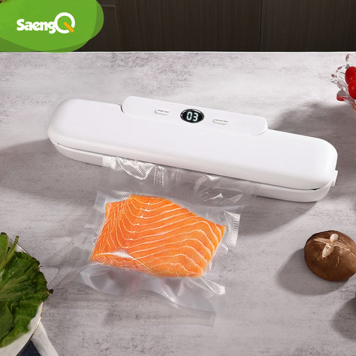saengQ Vacuum Sealer Packaging Machine For Home Kitchen Including 10pcs Food Saver Bags Commercial Vacuum Food Sealing