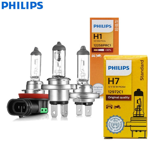Philips H4 H7 H11 Vision Original Auto Lamp H1 H3 H8 H9 Standard Headlight 9005 9006 HB3 HB4 Fog Lamp Halogen Bulb (1pc)