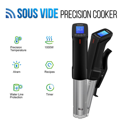 INKBIRD Sous Vide WI-FI ISV-100W Culinary Cooker Precise Temperature and Timer Stainless Steel Thermal Immersion Circulator