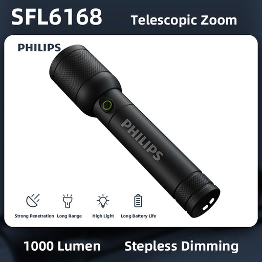 Philips USB-C Rechargeable Camping Lights Portable Flashlight Optical Zoom Flashlights Mizi Default Title