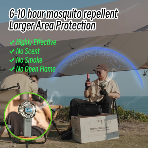 Mini Hand-held Multifunctional Mosquito Repellent Fan Portable Camping Outdoor Hiking Quiet Circulator 3 Wind Speeds Power Bank
