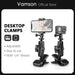 Vamson for Gopro Webcam Mount with 360°Ballhead 1/4”Thread for GoPro Hero 10 9 8 DJI Insta360 for Smartphones Desktop Clamps