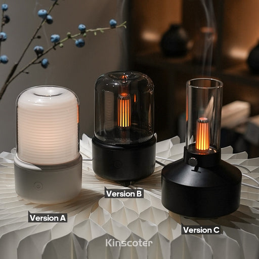 Vintage Aroma Diffuser Essential Oil 120ml 150ml Usb Mini Ultrasonic Air Humidifier Classical Filament Night Light For Gift
