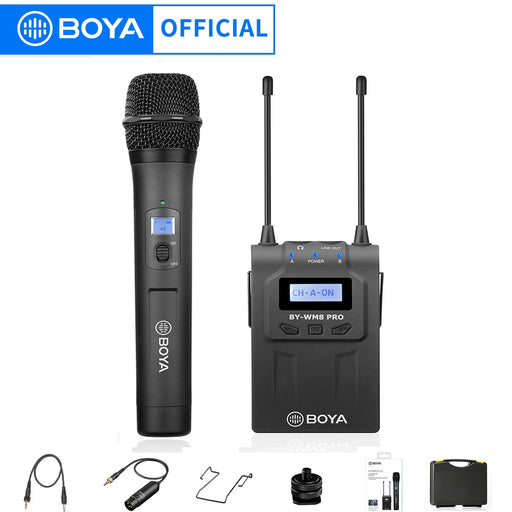 Professional UHF Handheld Wireless Microphone Set BOYA BY-WM8 PRO K3 for iphone android Camera Interviews Stage Performance