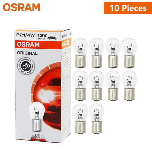 OSRAM Original P21/4W BAZ15d Turn Signal Light Reverse Lamps Car Brake Bulbs Standard Metal Bases 12V 7225 Wholesale 10pcs Default Title