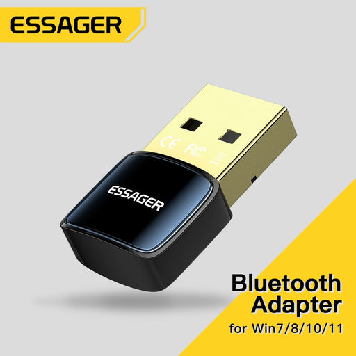 Essager Wireless USB Bluetooth 5.0 Adapter Dongle Mini Car Music AUX Audio Receiver Transmitter For PC Laptop Mouse Earphone HOT
