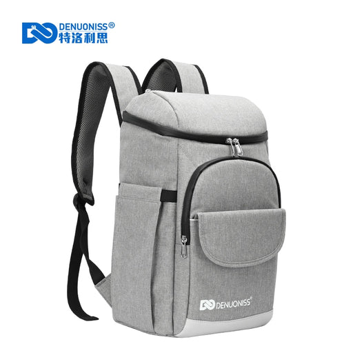 DENUONISS Newest Design Cooler Backpack Soft Large Food Thermal Bag Leakproof Insulated Camping Isothermal Refrigerator Bag