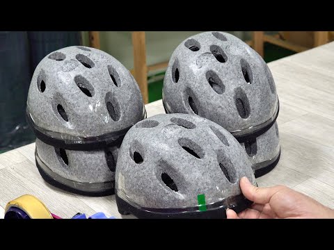 Interesting Safety Helmet Manufacturing Process. ABS Plastic Hard Hat Factory in Korea