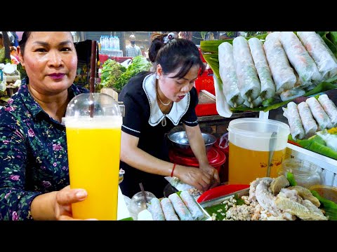 Breakfast In Cambodian Market