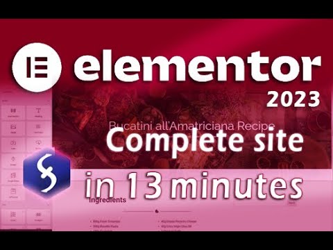 Elementor - Tutorial for Beginners in 13 MINUTES! [ 2023 ]