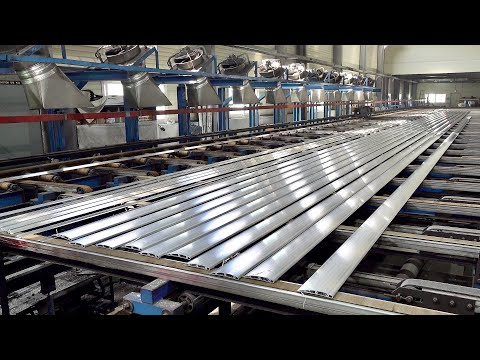 Aluminum Pipe Mass Production Process. Korean Aluminum Extrusion Factory